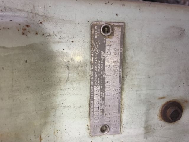 1971 Blue Ford F-100 Pick up