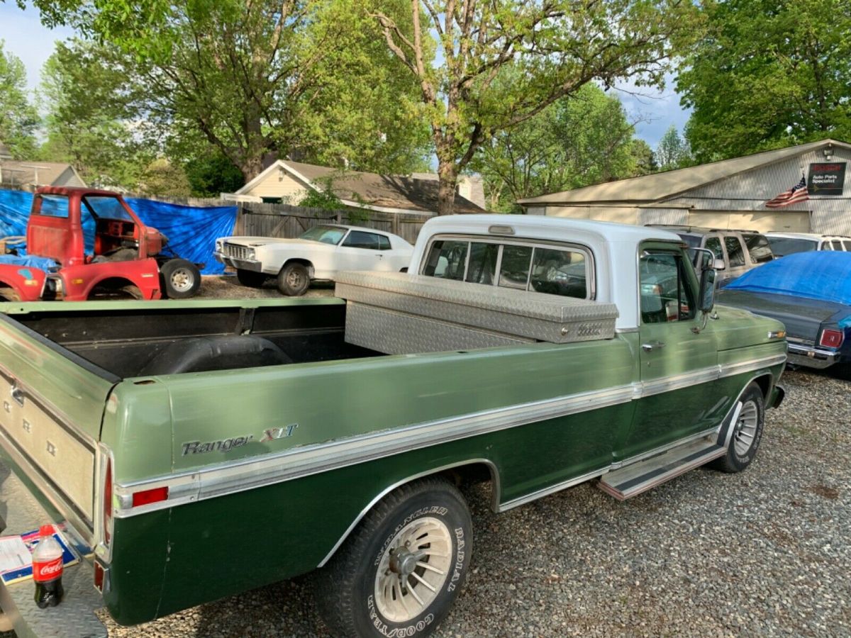 1971 Green Ford F-100 Extended Cab Pickup