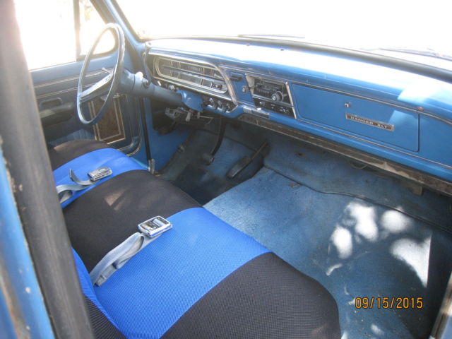 1971 blue/White Ford F-100 Standard Cab long Bed Ford F100 Pickup Truck
