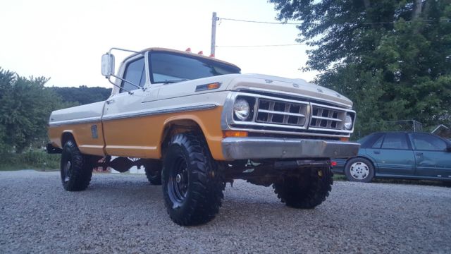 1971 Yellow Ford F-250 Standard Cab Pickup