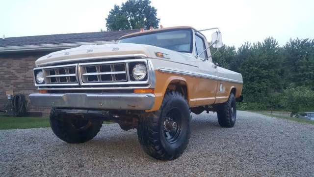 1971 Yellow Ford F-250 Standard Cab Pickup