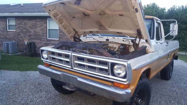 1971 Yellow Ford F-250 Standard Cab Pickup