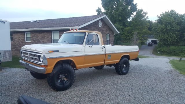 1971 Yellow Ford F-250 Standard Cab Pickup