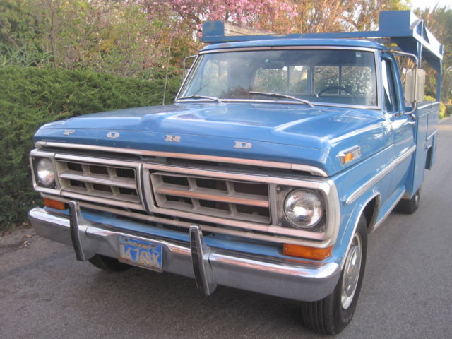 1971 Blue Ford F-250 Crew Cab Pickup