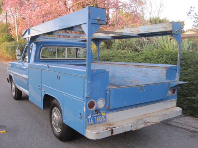 1971 Blue Ford F-250 Crew Cab Pickup