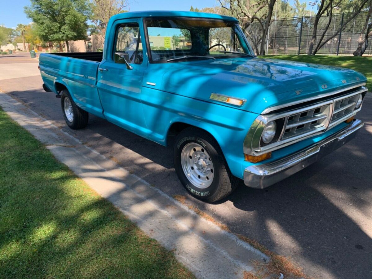 1971 Blue Ford F-250 Standard Cab Pickup