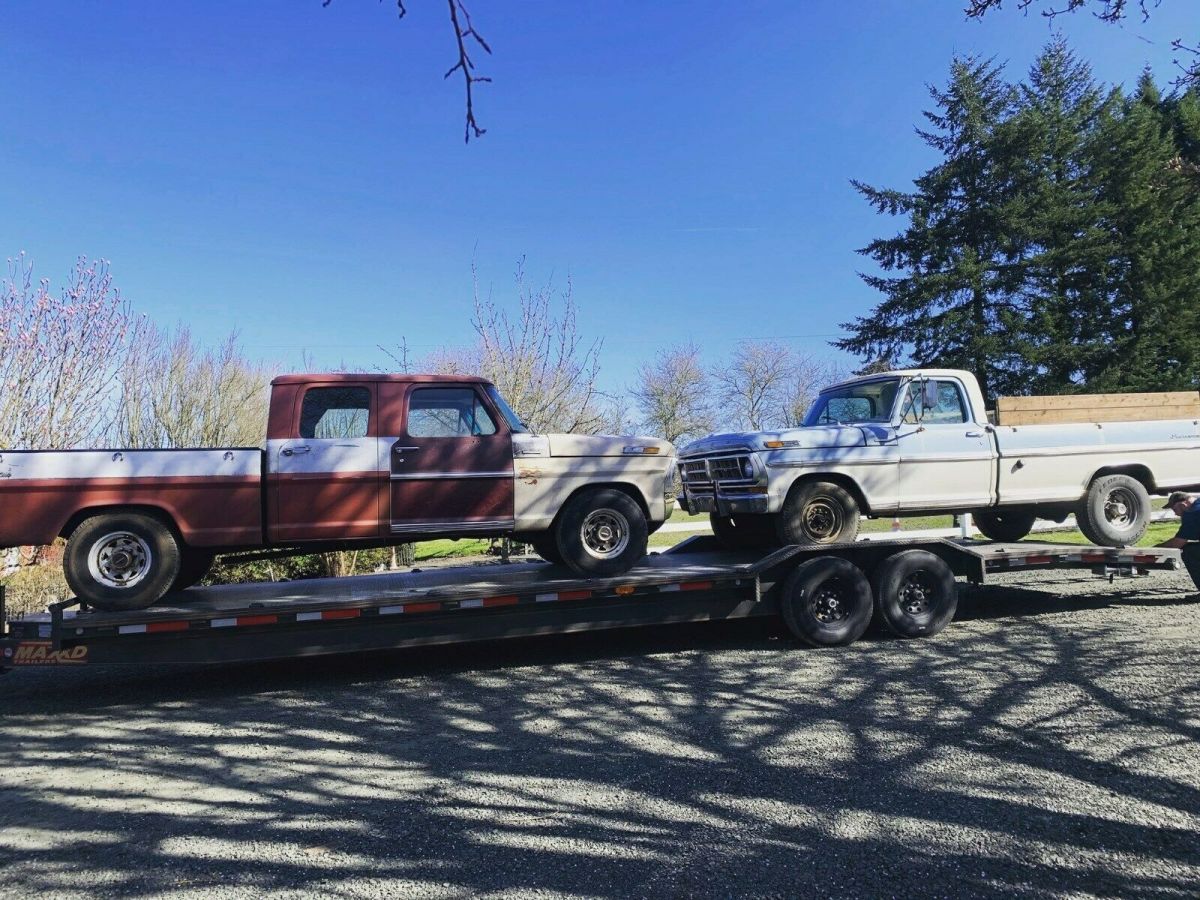 1971 Red Ford F-250 Crew Cab Pickup