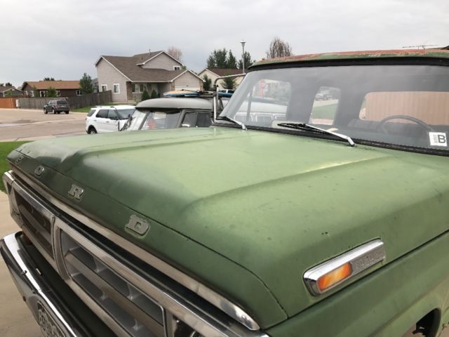 1971 Green Ford F-250 Crew Cab Pickup