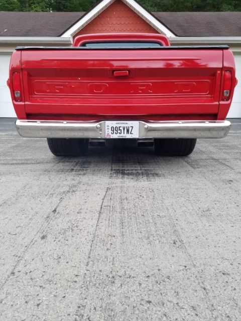 1971 Red Ford F-100 Truck