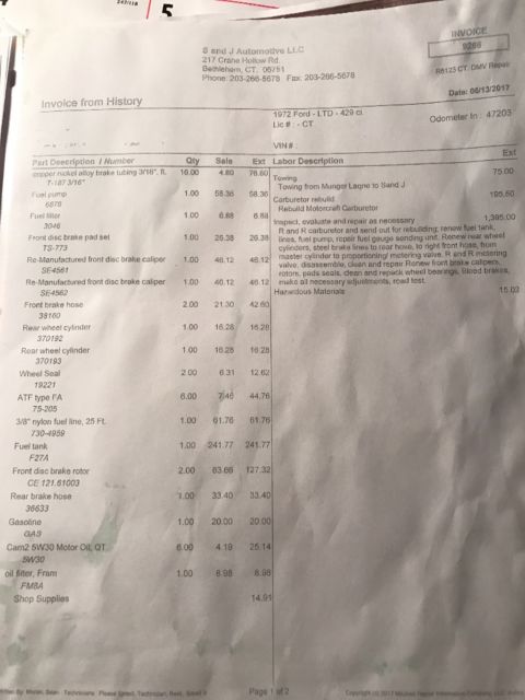 1971 Blue Ford Other Convertible