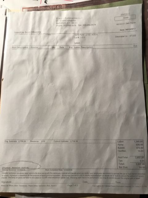 1971 Blue Ford Other Convertible