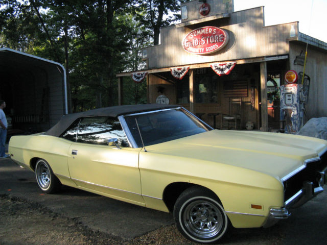 1971 Yellow Ford Crown Victoria Convertible
