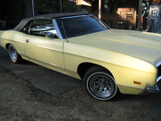 1971 Yellow Ford Crown Victoria Convertible