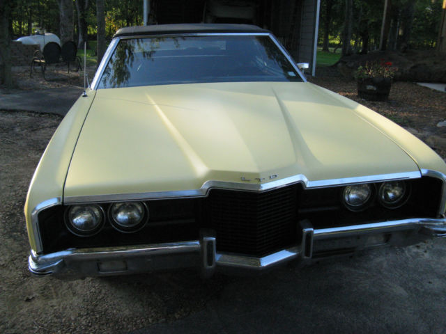 1971 Yellow Ford Crown Victoria Convertible