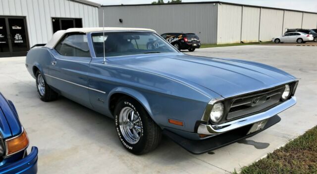 1971 Blue Ford Mustang Convertible