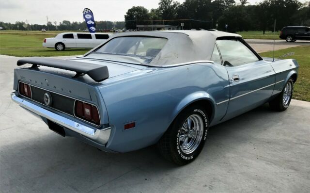 1971 Blue Ford Mustang Convertible