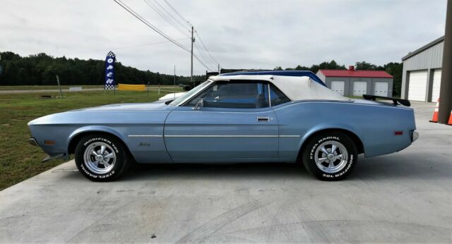 1971 Blue Ford Mustang Convertible