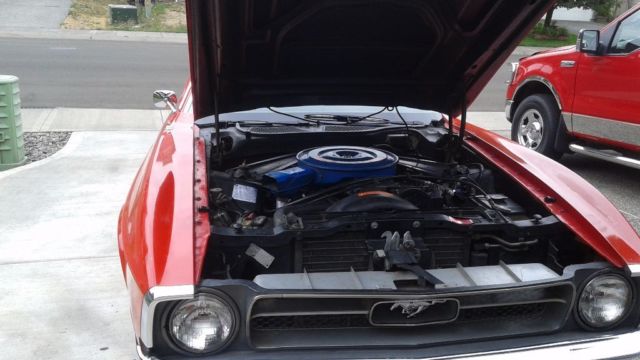 1971 Red Ford Mustang Coupe
