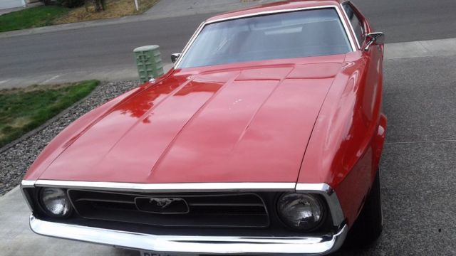 1971 Red Ford Mustang Coupe