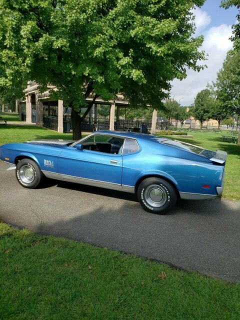1971 Blue Ford Mustang Fastback