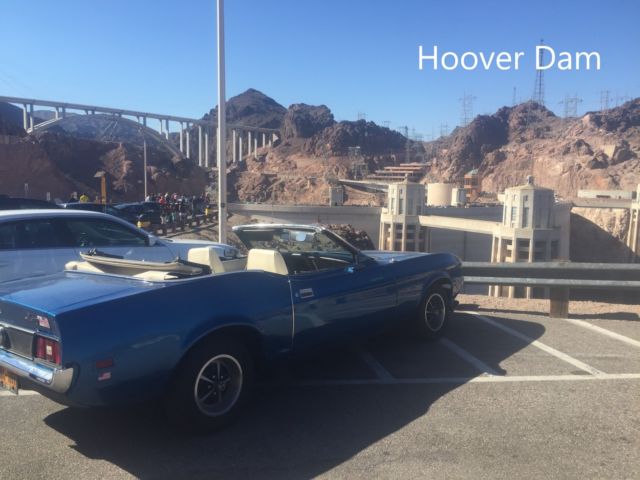 1971 Blue Ford Mustang Convertible
