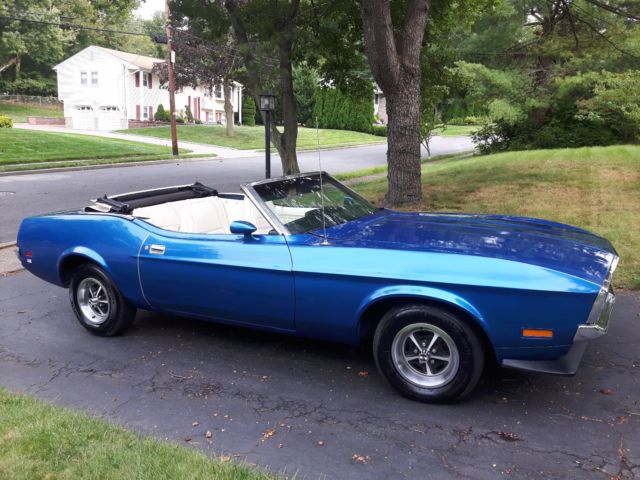 1971 Blue Ford Mustang Convertible
