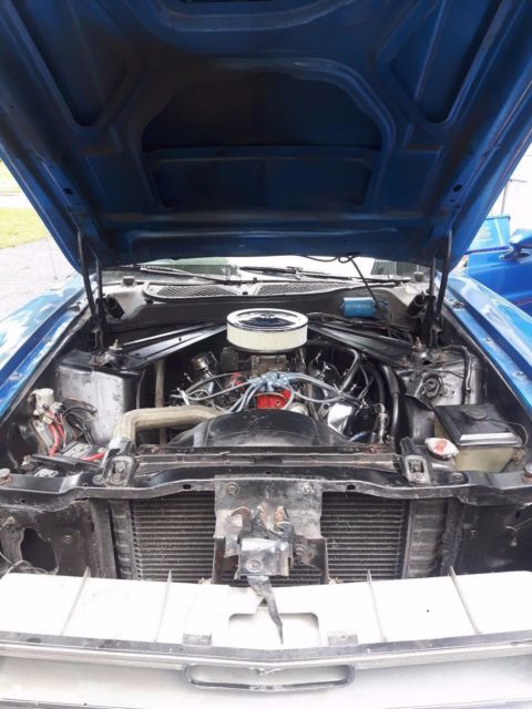 1971 Blue Ford Mustang Convertible