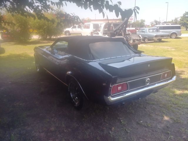 1971 Black Ford Mustang Convertible