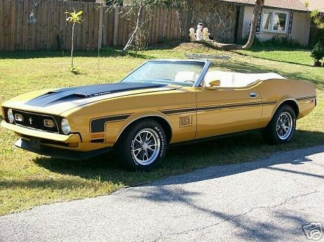 1971 Red Ford Mustang Convertible