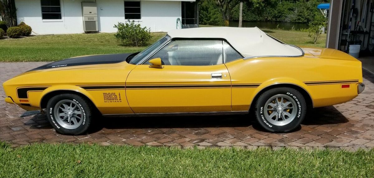 1971 Red Ford Mustang Convertible