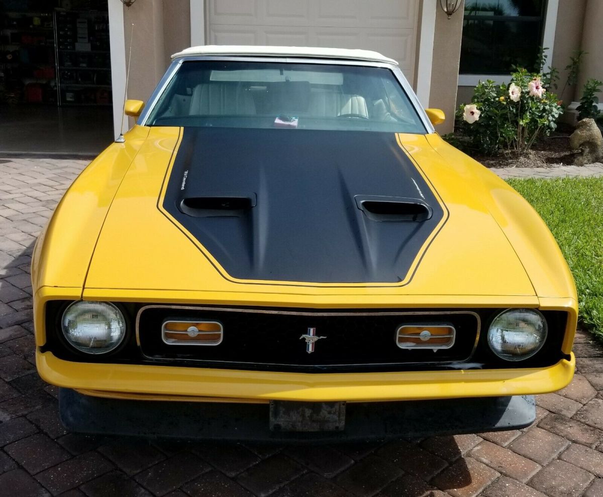 1971 Red Ford Mustang Convertible