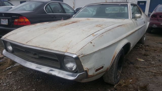 1971 WHITE Ford Mustang COUPE