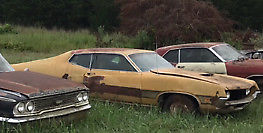 1971 Gold Ford Torino Fastback