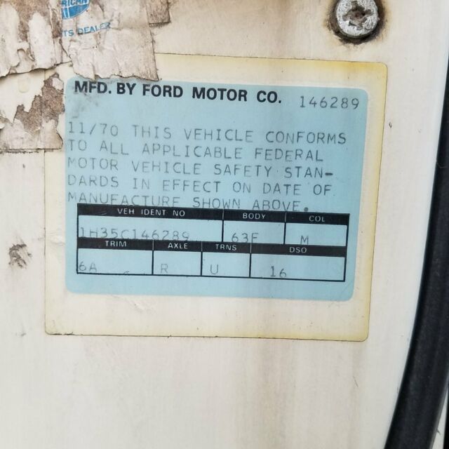 1971 White Ford Torino Fastback