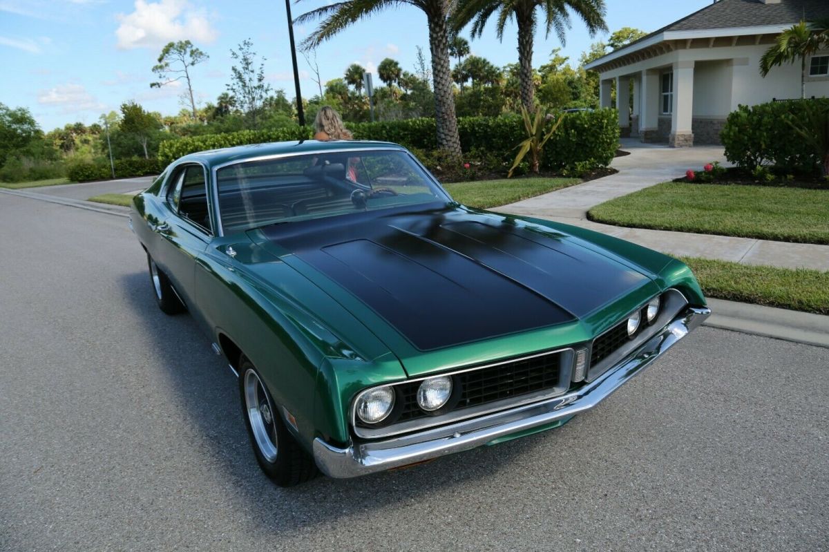 1971 Green Ford Torino Coupe