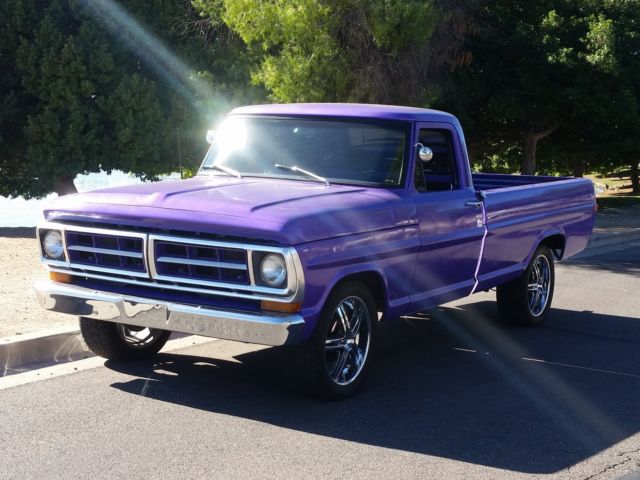 1971 Purple Ford F-100 Standard Cab Pickup