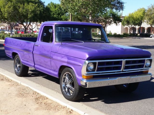 1971 Purple Ford F-100 Standard Cab Pickup