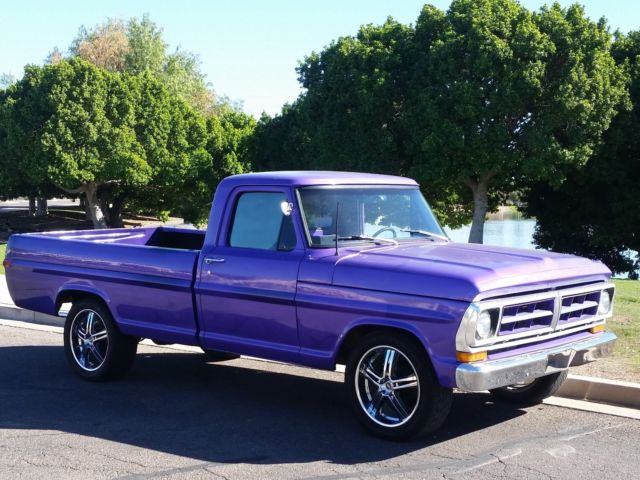 1971 Purple Ford F-100 Standard Cab Pickup