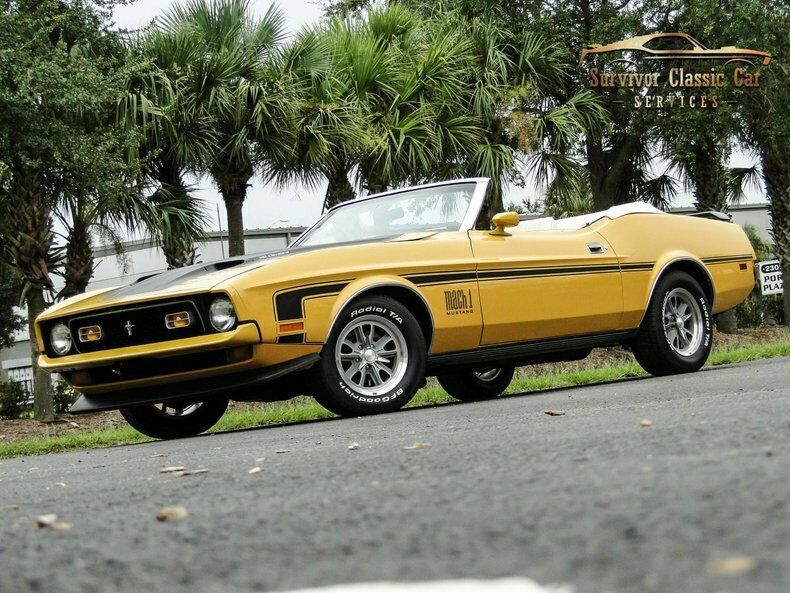 1971 Gold Ford Mustang Convertible