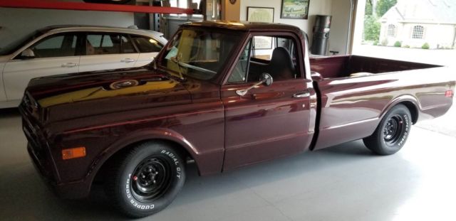 1971 Burgundy GMC 1500 Series Standard Cab Pickup