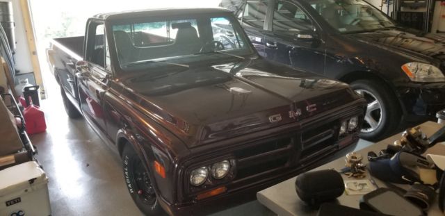 1971 Burgundy GMC 1500 Series Standard Cab Pickup