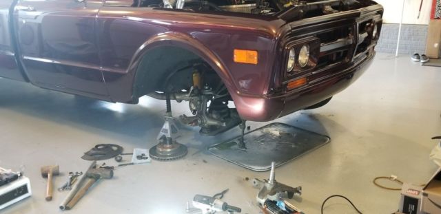 1971 Burgundy GMC 1500 Series Standard Cab Pickup