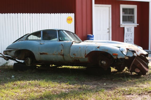 1971 Blue Jaguar E-Type Coupe