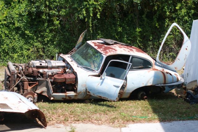 1971 Blue Jaguar E-Type Coupe
