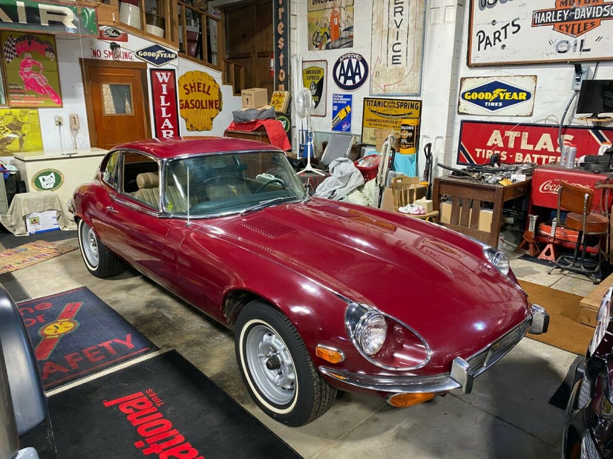 1971 Red Jaguar E-Type Coupe