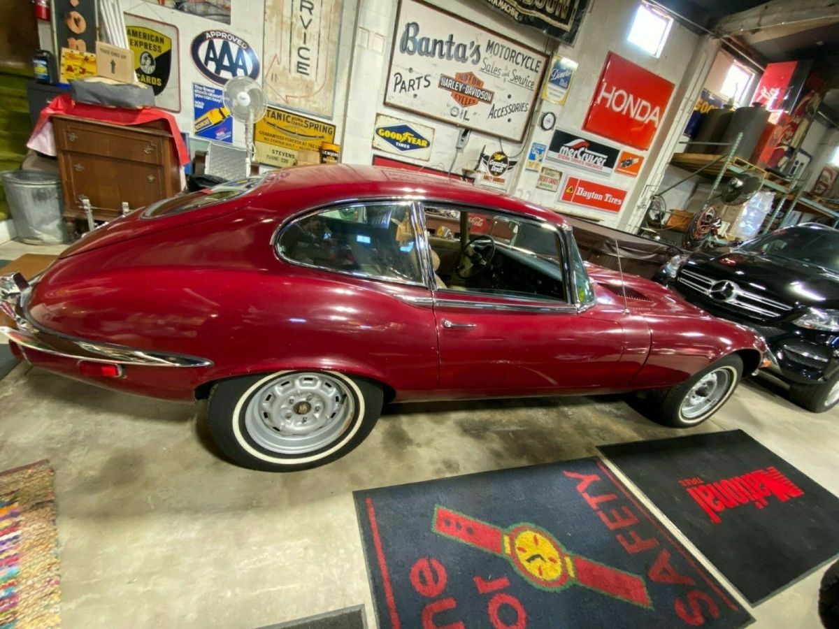 1971 Red Jaguar E-Type Coupe