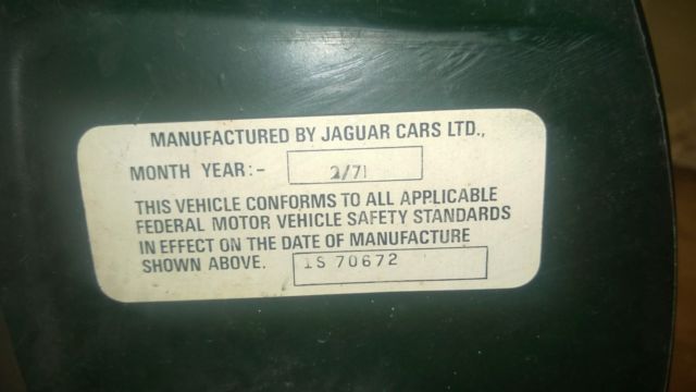 1971 British Racing Green Jaguar X-Type 2+2 Coupe