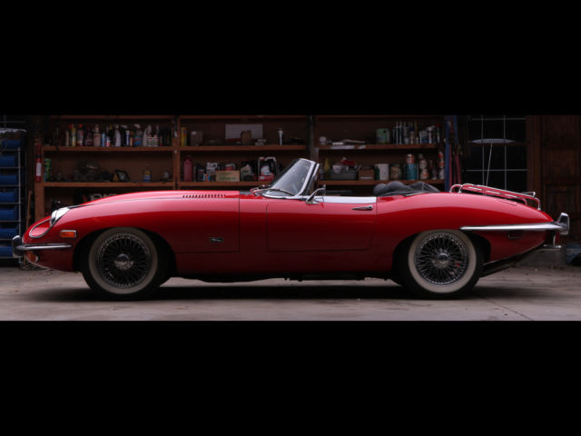 1971 Red Jaguar E-Type Convertible