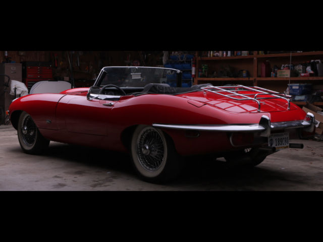 1971 Red Jaguar E-Type Convertible