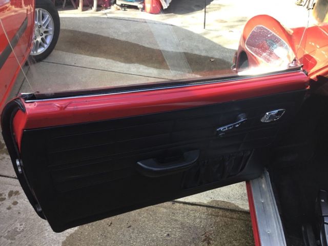 1971 Red Volkswagen Karmann Ghia Convertible